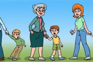 تست هوش و معما | دزد بچه را کمتر از ده ثانیه تشخیص دهید خیلی باهوشید + جوات تست