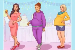 تست هوش و معما | اگر واقعا تیز بینی بگو کدام خانم الکی خودشو زده به بارداری