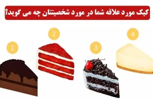 تست شخصیت شناسی| کیک مورد علاقت تمام ویژگی های مثبتتو لو میده