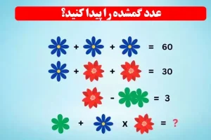 تست هوش | ریاضیدان ها سریع جواب جای خالی رو پر کنند + جواب تست
