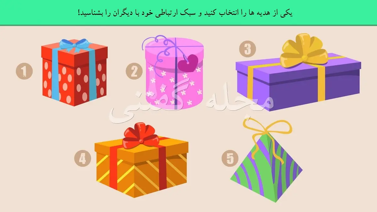تست شخصیت شناسی | یکی از کادوهارو انتخاب کن تا بگم در آینده چه اتفاق شگفت انگیزی برات میفته