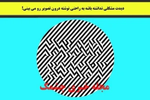 تست هوش | فقط تیز بینا و با حوصله ها میتونن کلمه مخفی در تصویر را درست حدس بزنند