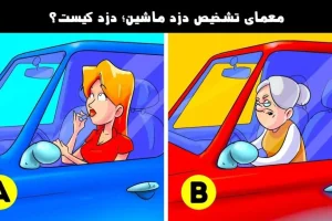 تست هوش | اگه دزد ماشین رو با دلیل پیدا کنی واقعا آدم باهوشی هستی