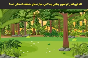 تست هوش | فقط چشم عقابیا میتونن قورباغه رو زیر 7 ثانیه پیدا کنند