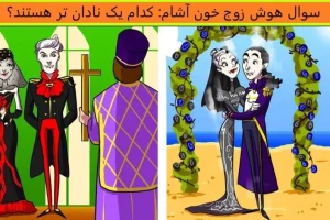 تست هوش | یکی از این زوج های خون آشام به سیم آخر زدن و میخوان بمیرن با دلیل بگو کدوم زوج؟