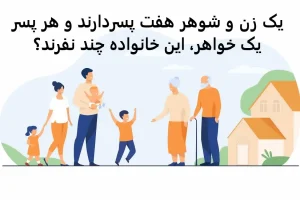 چیستان روز | یک زن و شوهر هفت پسردارند و هر پسر یک خواهر، این خانواده چند نفرند؟