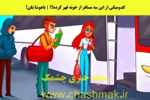 تست هوش | با دلیل بگو کدوم یکی از این جوونا از خونه فرار کرده و داره میره؟