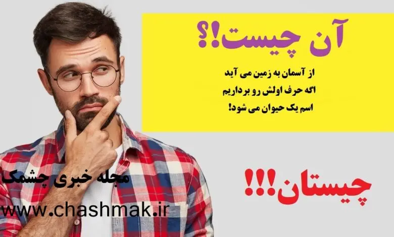 چیستان روز | از آسمان به زمین می آید و اگه حرف اولش رو برداریم اسم یک حیوان می شود!