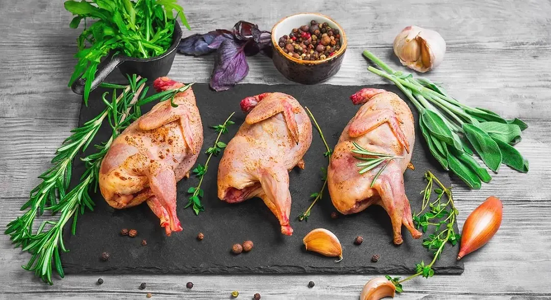 گوشت این پرنده سرشار از نیاسین، فسفر، کلسیم ،مس، تیامین، ریبوفلاوین، ویتامین B6، روی، آهن و سلنیوم است