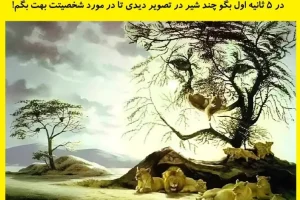 تست شخصیت شناسی | میزان درونگرا و برونگرا بودنت در چه حده؟ بگو چندتا شیر تو تصویر میبینی