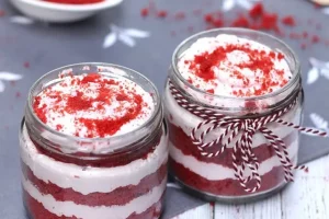 بدون نیاز به فر و همزن کیک شیشه ای ( جار کیک) حرفه ای درست کن