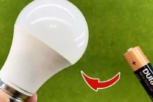 لامپ ال ای دی سوخته و خراب رو با یک باطری کوچیک درست کن