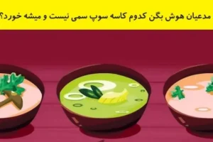 تست هوش | ادعای باهوشیت میشه؟ | خب شرلوک خان بگو کدوم سوپ سمی نیست