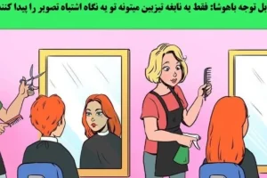 تست هوش | تیزبینا سه سوته جواب بدین اشتباه تصویر کجاست
