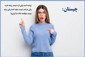 چیستان روز | اَره نیست ریشه دارد ولی درخت نیست سفید است ولی برف نیست میکِشند اما نه با ترازو؟