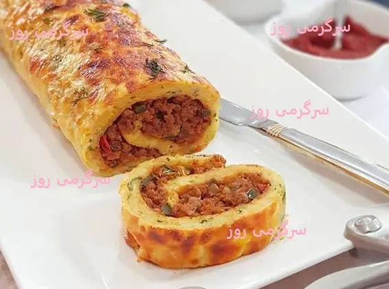 غذای ساده برای شام | رولت سیب زمینی خوشمزه و رستورانی