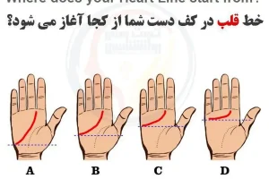 تست روانشناسی | ببین خط قلبت تو کف دستت چه شکلیه تا بگم چه قدر اهل عشق و وفاداری