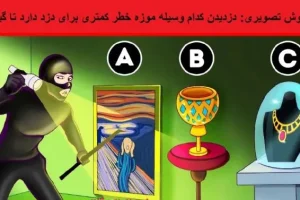 تست هوش | فقط یه دزد واقعی میتونه بگه دزد چیو بدزده گیر نمی افته؟؟