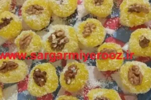 طرز تهیه باسلوق زعفرانی برای عید نوروز و ماه رمضان