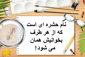 چیستان روز | نام حشره ای است که از هر طرف بخوانیش همان می شود!