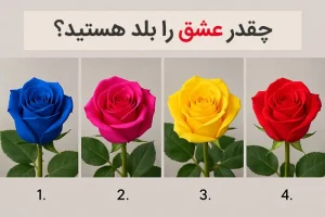 تست شخصیت شناسی: یک رنگ گل رز را انتخاب کنید تا بفهمید چقدر عشق را بلد هستید!