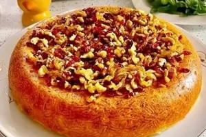 ته‌چین گردویی: غذای سلطنتی بدون گوشت برای مهمانی‌های خاص