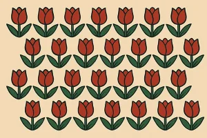 بازی فکری : لاله متفاوت کدام است؟ فقط نابغه ها تو 5 ثانیه پیداش می کنند!