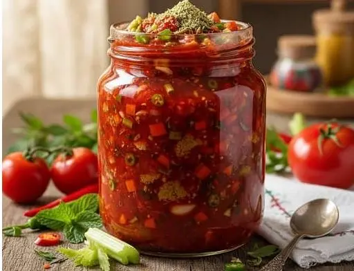طرز تهیه ترشی گوجه فرنگی رنده شده؛ راهنمای یک ترشی خوشمزه و پاییزه