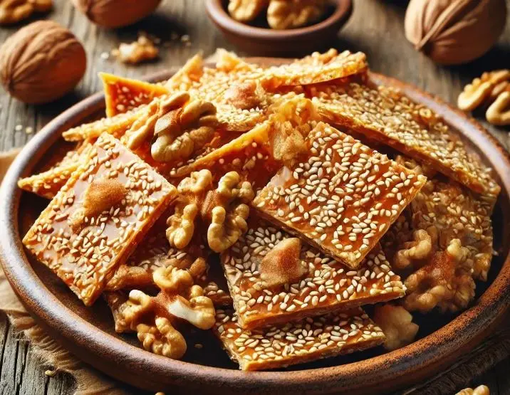 طرز تهیه سوهان گردویی یک عصرانه و میان وعده خوشمزه