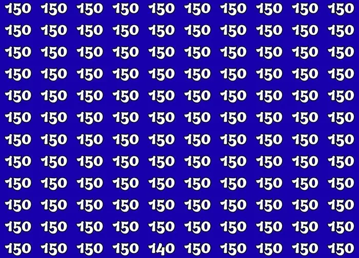 بازی فکری : فقط کسانی که چشمان عقابی دارند می توانند عدد 140 را پیدا کنند!