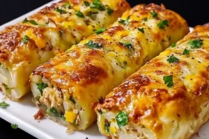طرز تهیه رولت سیب زمینی با مرغ و پنیر؛ پیش غذای مجلسی جدید