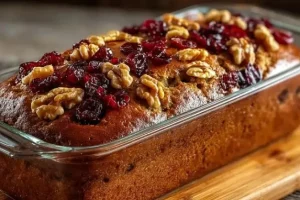 طرز تهیه کیک گردو و کرنبری مجلسی