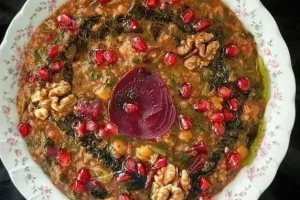 طرز تهیه آش انار شیرازی مخصوص شب یلدا