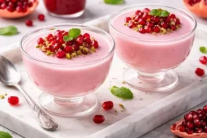 طرز تهیه فرنی انار؛ دسر خوشمزه یلدایی