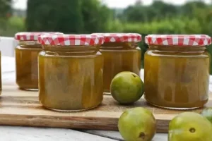 طرز تهیه مربای گوجه سبز بدون شکرک زدن