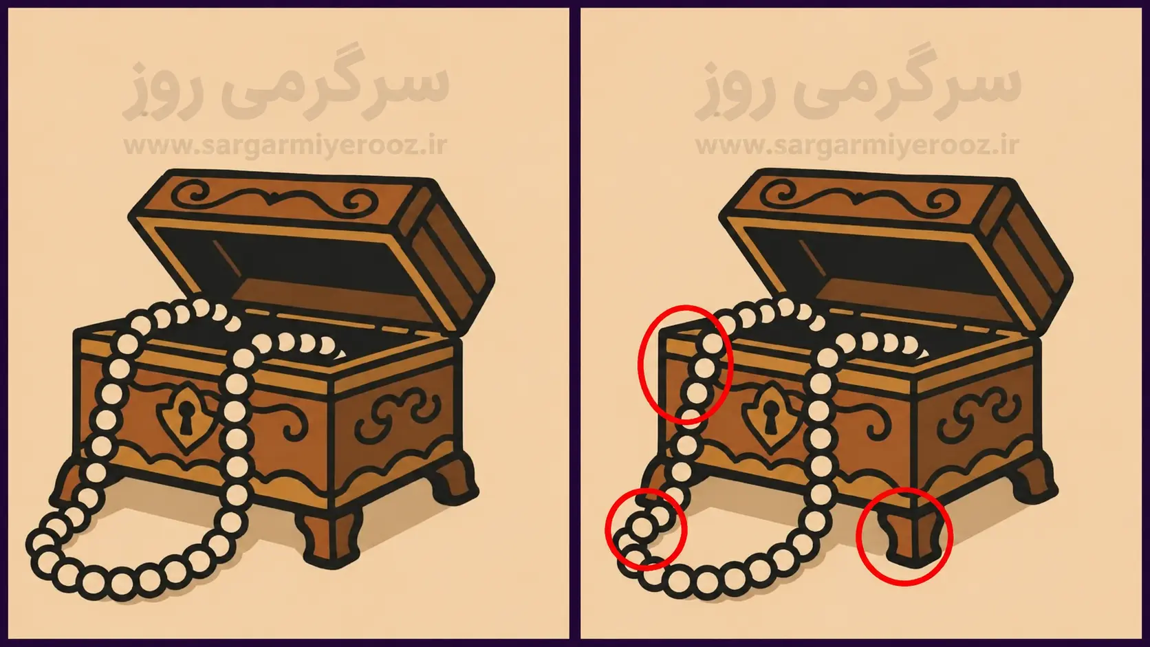 بازی فکری : فقط افراد تیزبین میتوانند 3 تفاوت را در 6 ثانیه پیدا کنند!