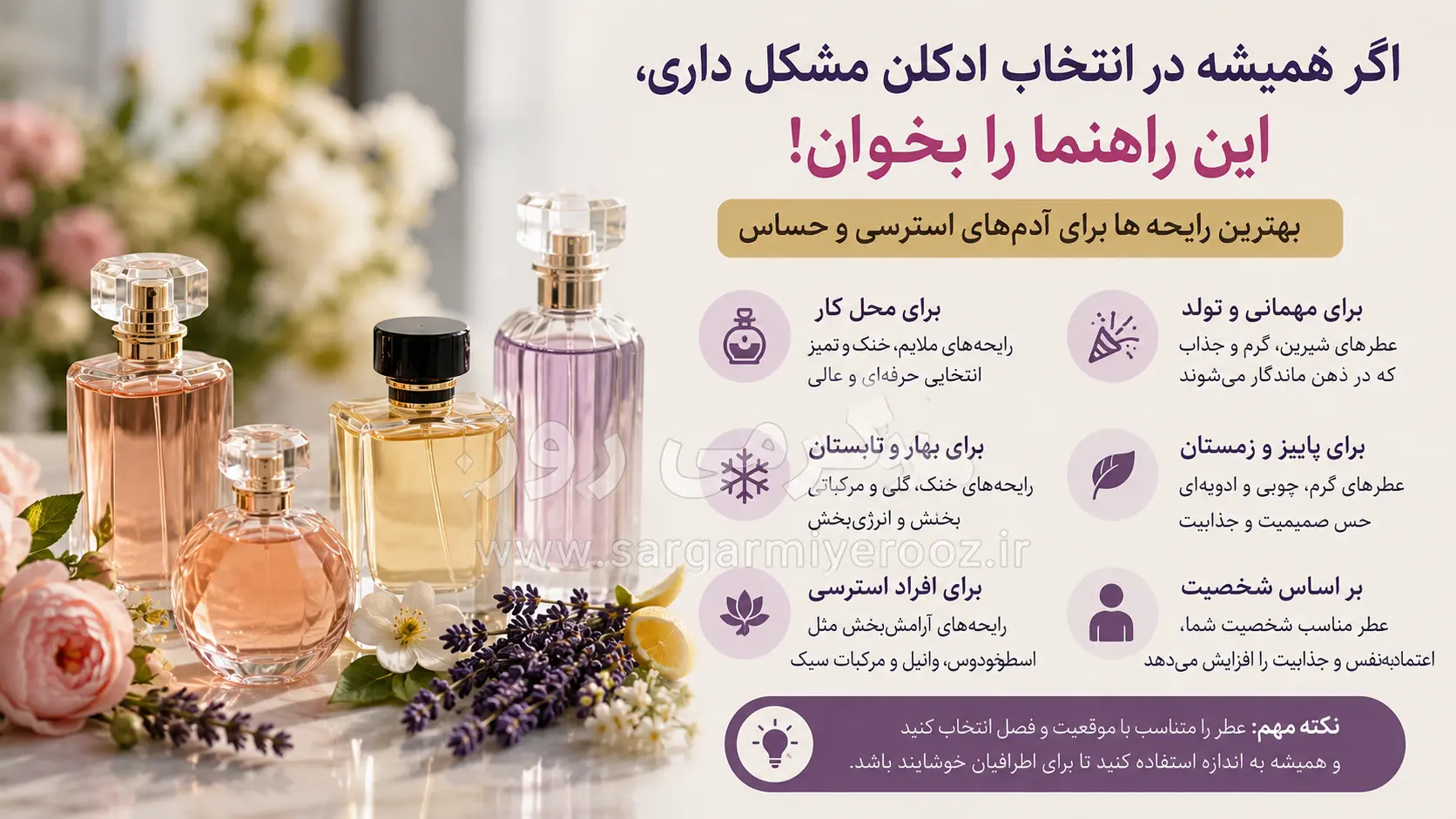 اگر هیچوقت نمیدانی چه عطری به تو میآید، این راهنما را بخوان | بهترین رایحهها برای آدمهای جدیتر، مقتدرتر و خاصتر