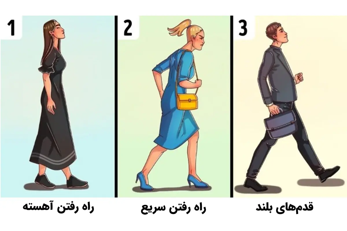 تست شخصیت؛ تند راه می روید یا آهسته؟ راه رفتن شما ویژگیهای زیادی از شخصیتتان می گوید!