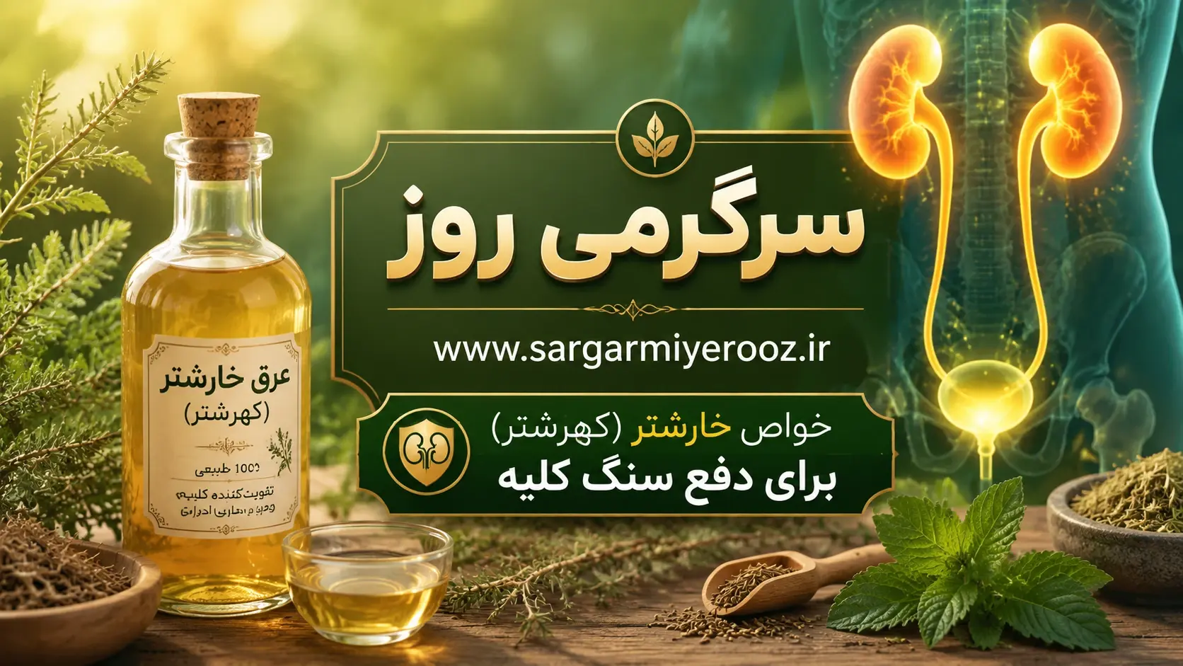 با این عرق گیاهی رسوبات کلیه را تاروپود کنید | راز پاکسازی کلیهها با نوشیدن این عرق گیاهی