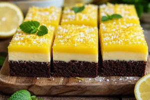 کیک براونی لیمویی؛ یه عصرانه خوشحالکننده با بوی بهشت