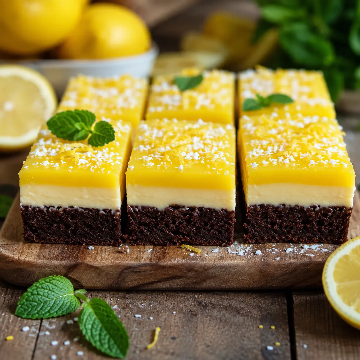 کیک براونی لیمویی؛ یه عصرانه خوشحالکننده با بوی بهشت
