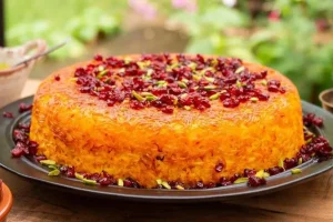 طرز تهیه با قارچ و ۳ بادمجان این ته‌چین مجلسی را درست کن | ته‌چین خوشمزه بدون گوشت و مرغ