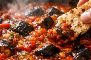 با ۴ بادمجان این شام کم‌خرج را درست کن | طرز تهیه یتیمچه بادمجان با گوجه تازه