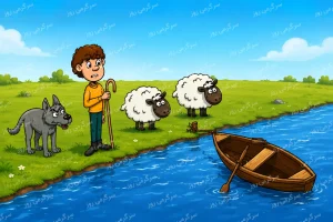 چوپان چطور گرگ و دو گوسفند را از رودخانه رد کند؟ این معمای قدیمی هنوز هم گیر میاندازد