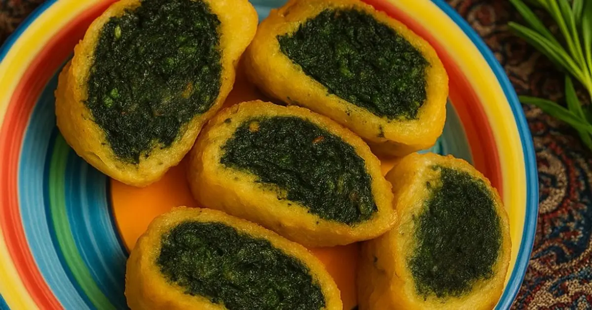 طرز تهیه کوکو سبزی رولتی بدون ترک؛ فوتوفن رولکردن و برشهای تمیز