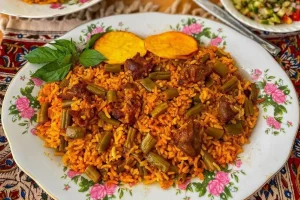 طرز تهیه لوبیا پلو مجلسی با گوشت چرخ‌کرده | دانه‌دانه، خوش‌عطر و جاافتاده