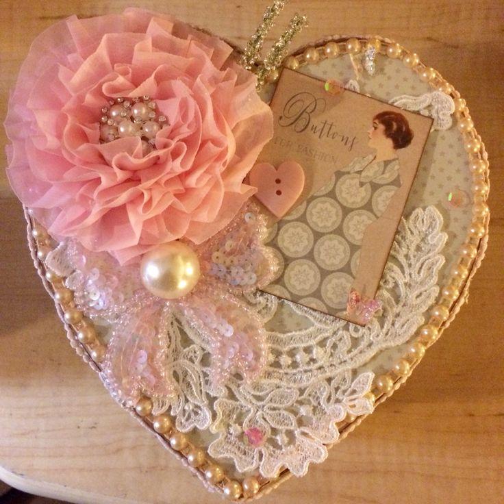 Valentine's Altered Daiso Heart Box Project