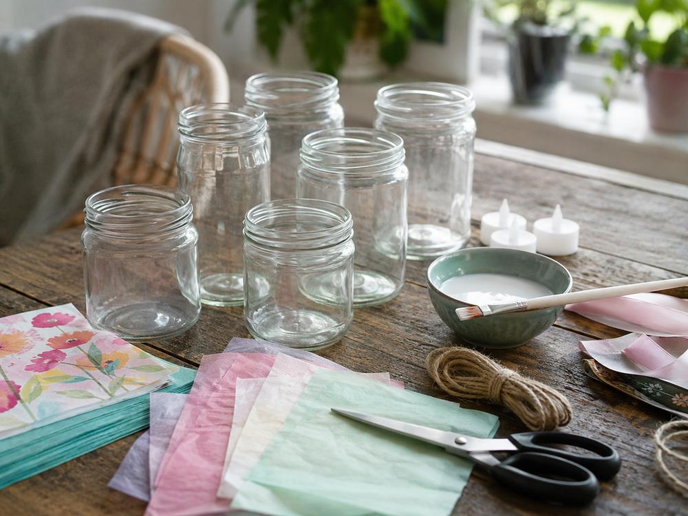 Transformá frascos de vidrio en adorables farolitos decorativos: paso a paso para hacerlo vos mismo
