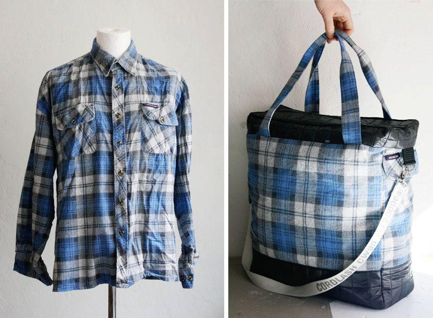 The Upcycled Bag N. 08 // | Vêtements réutilisés, Vêtement recyclé, Recyclage vetement
