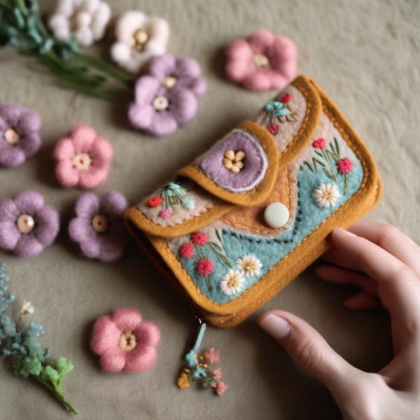 AI4CRAFTS: Hand-Embroidered Felt Wallet - Step-by-Step DIY Guide